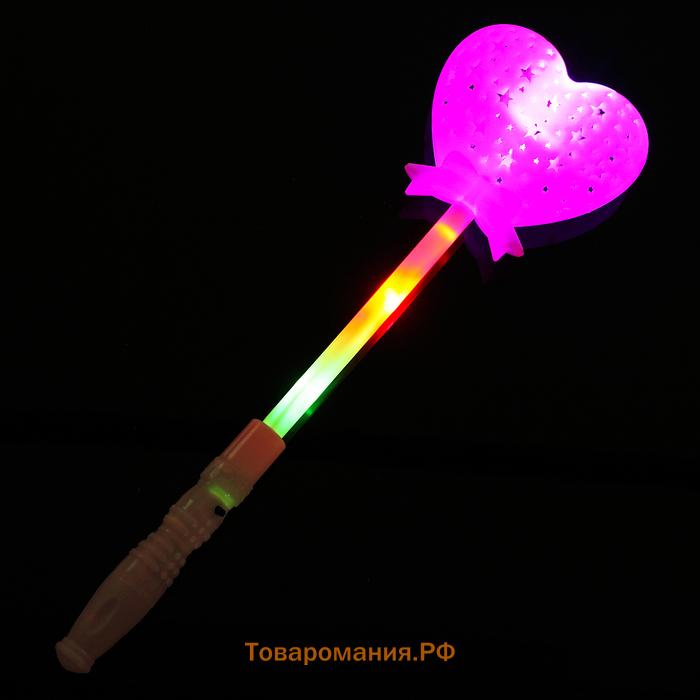 Палочка световая «Сердечко», МИКС