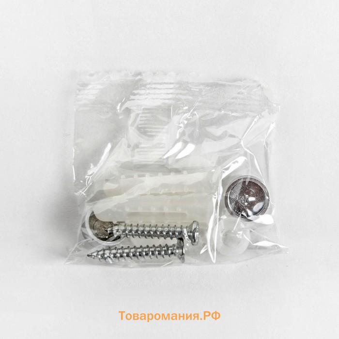 Полка для ванной комнаты, 31.5×13×5 см, алюминий