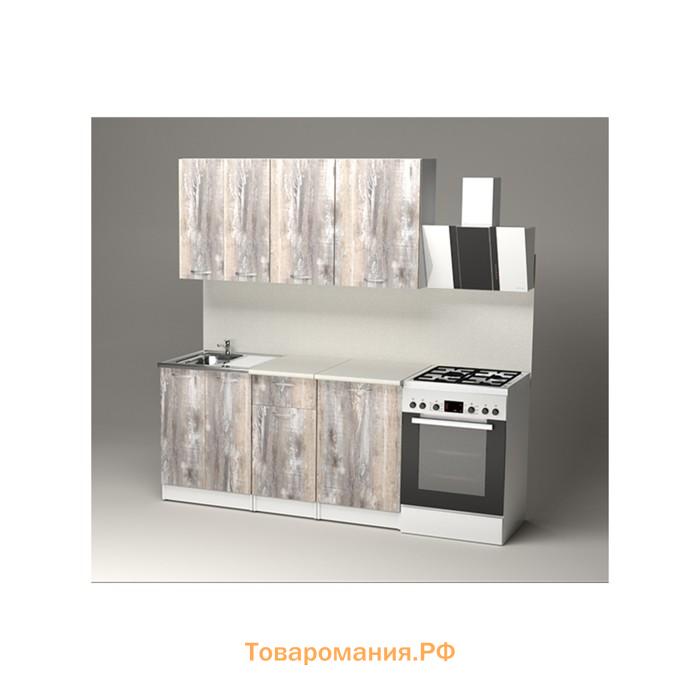 Кухонный гарнитур «Арина нормал», 1500×1570 мм, цвет белый/пайн экзотик