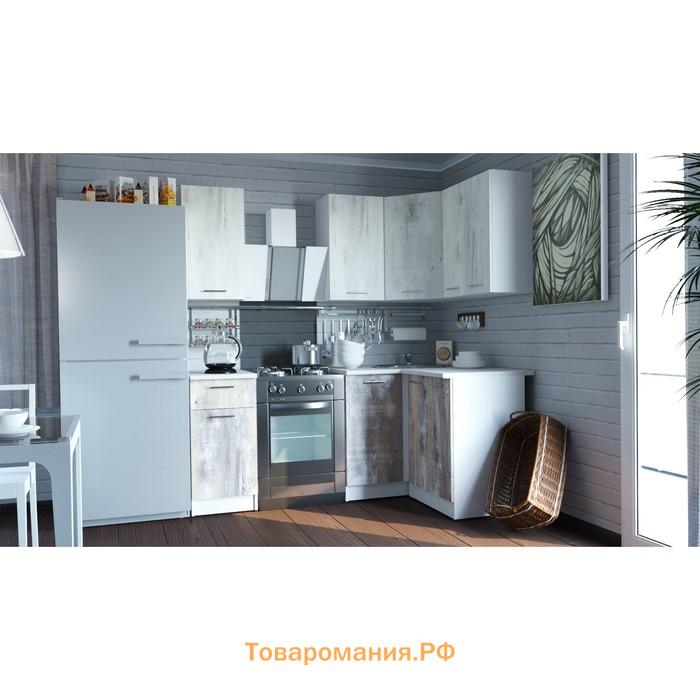 Кухонный гарнитур «Инна прайм», 1200×1400 мм, цвет пайн белый/пайн экзотик