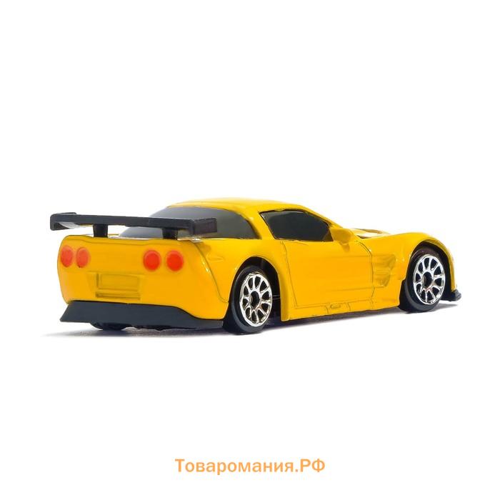 Машина металлическая CHEVROLET CORVETTE C6-R, 1:64, цвет чёрный