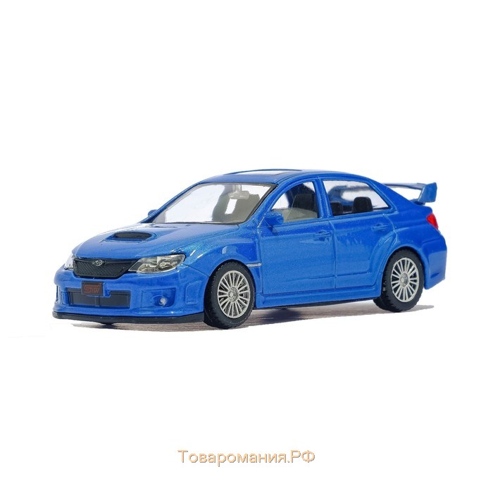 Машина металлическая SUBARU WRX STI, 1:43, цвет синий