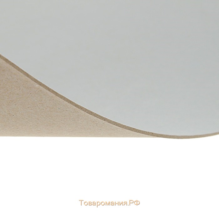 Картон переплётный (обложечный) 1.5 мм, 30 х 30 см, 950 г/м2, белый