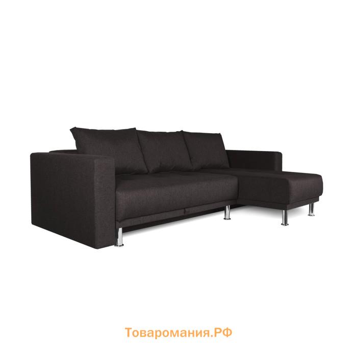 Угловой диван NEXT, с подлокотниками, 1350×2050 мм, обивка «баклажан»