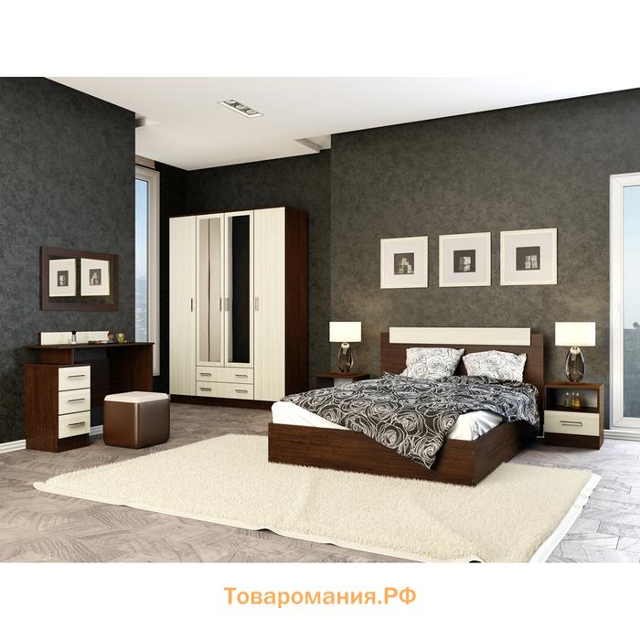 Комод для хранения «Эра», 800×830×440 мм, цвет венге/лоредо
