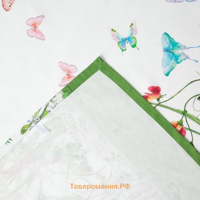 Скатерть  «Луговые цветы» 110×150 см, 100 % хлопок, саржа 190 г/м²