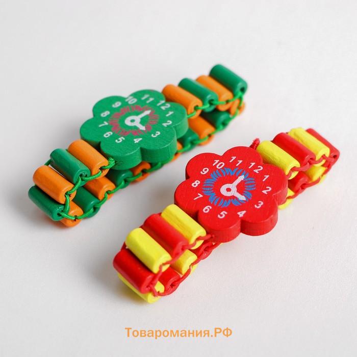 Часы детские, на резиночке с фигурным циферблатом, МИКС