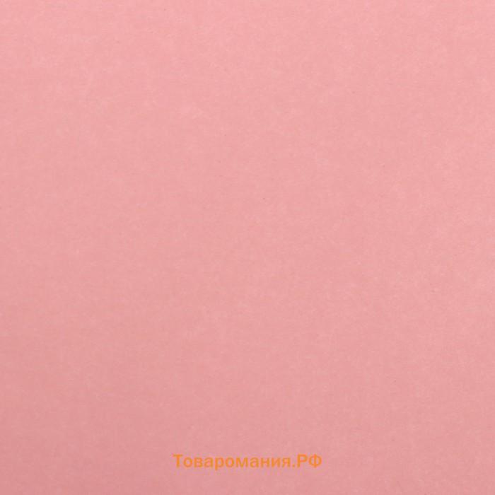 Бумага тишью водоотталкивающая, розовая, лотус, 58 см × 5 м