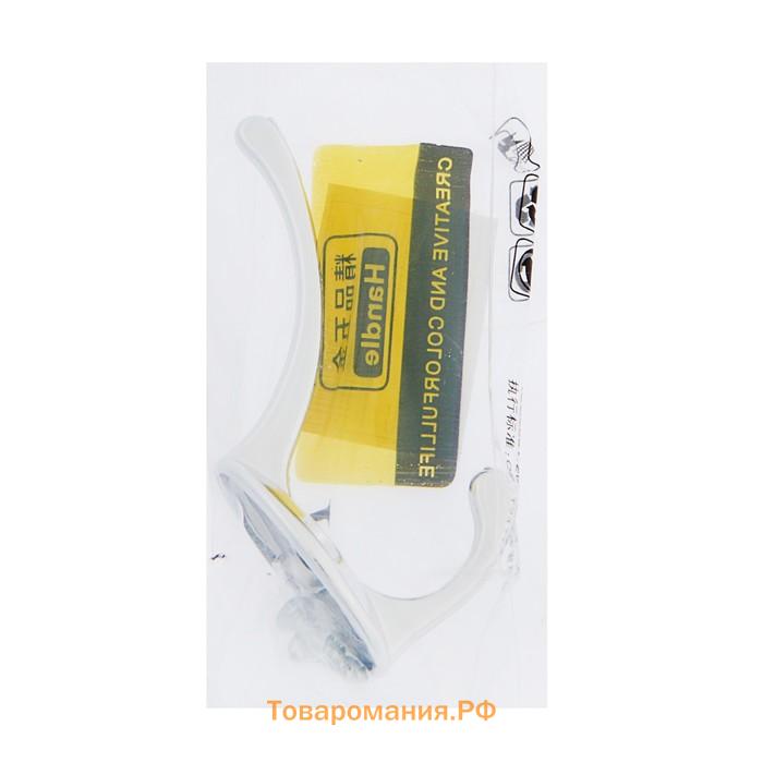 Крючок мебельный ТУНДРА TKd=002 LIGHT, двухрожковый, хром
