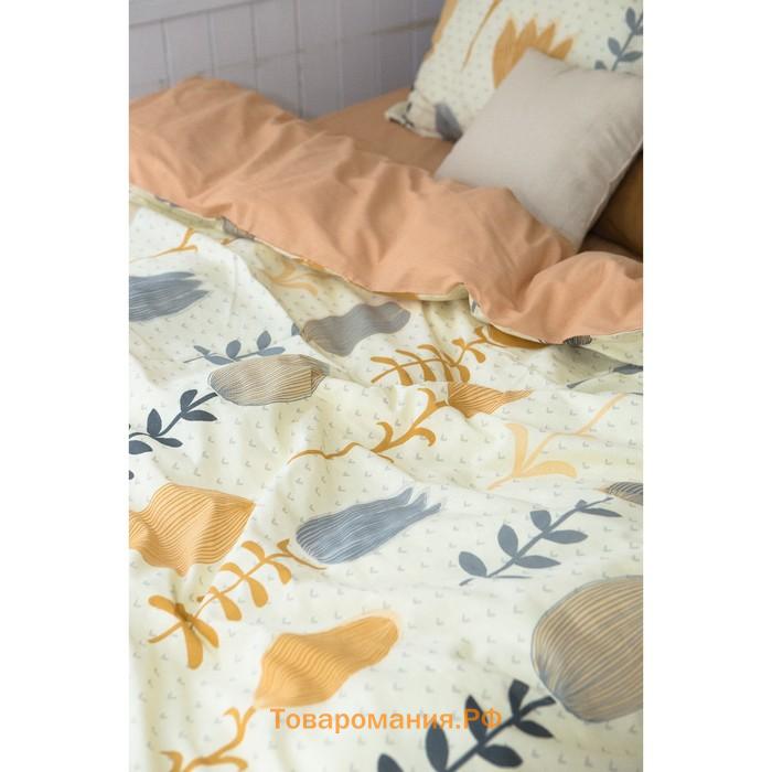 Постельное бельё «» 2 сп Autumn flowers 175*215 см, 200*220 см, 70*70 см - 2 шт