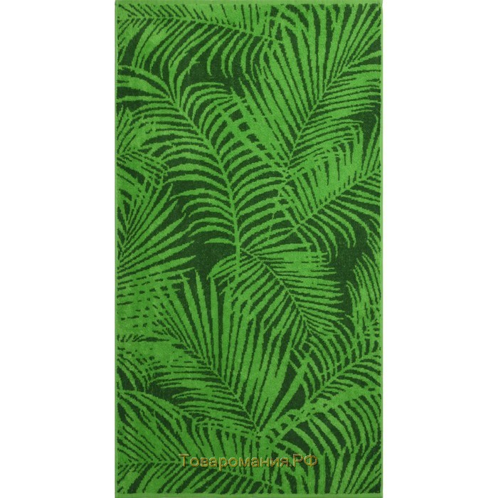 Полотенце махровое Tropical color 100х150см, цв.зеленый, 360г/м, хлопок 100%