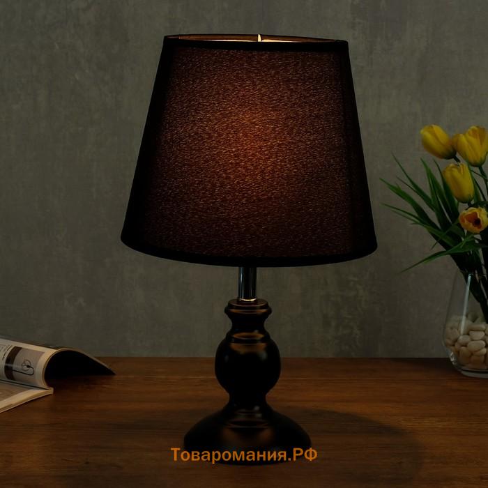 Лампа настольная 58086/1 1×40 Вт Е27 черный 27×27×40 см RISALUX