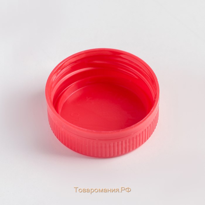 Крышка одноразовая к бутылкам молочным 38 мм, на: 0,3 л; 0,5 л; 1 л, цвет красный