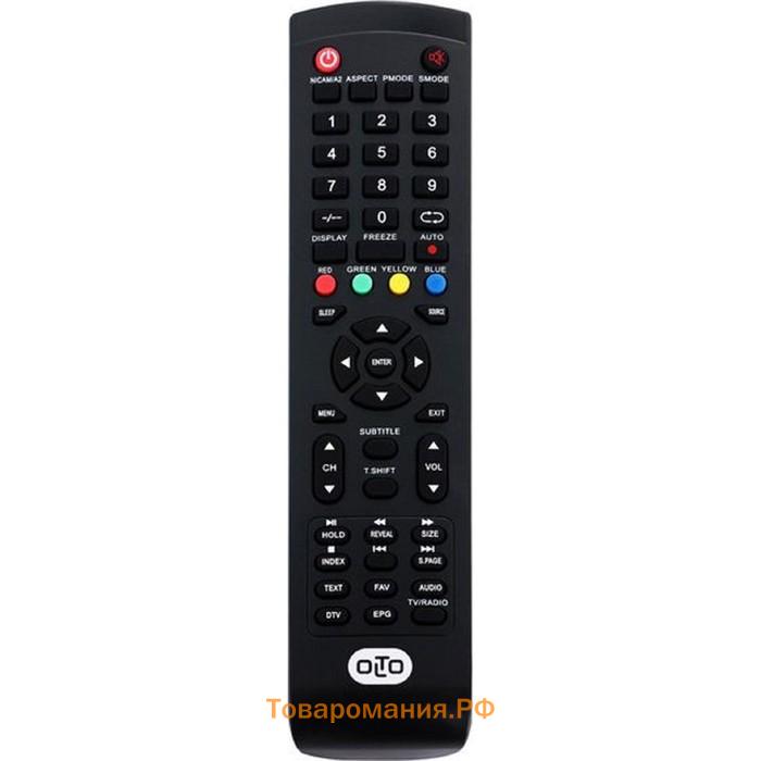 Телевизор OLTO 32T20H, 32", 1366х768, DVB-T2/C, 2хHDMI, 1хUSB, чёрный