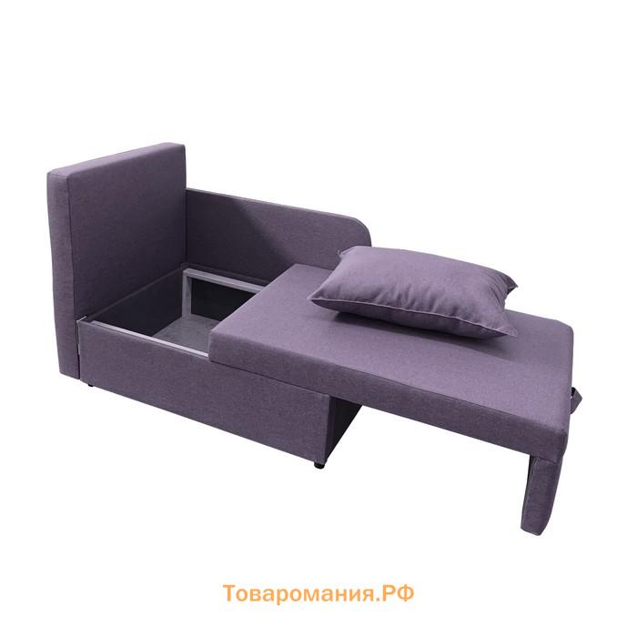 Диван кушетка NEXT NICE, со спальным местом 750×1950 мм, рогожка PLUN