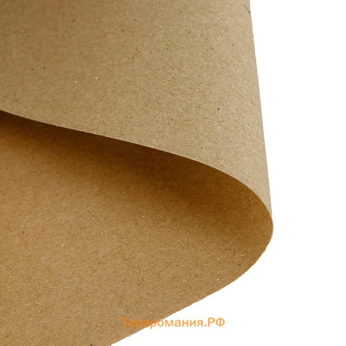 Крафт-бумага, 210 х 120 мм, 140 г/м², коричневая