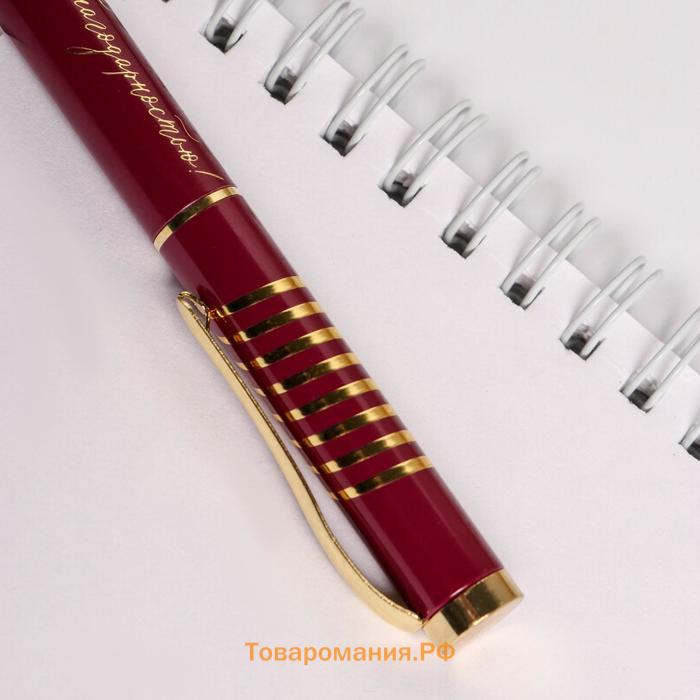 Ручка шариковая подарочная металл, синяя паста, 1.0 мм «Лучший воспитатель»