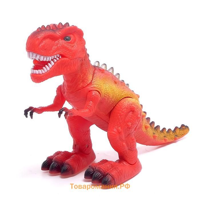 Динозавр «Тираннозавр», световые и звуковые эффекты, работает от батареек, МИКС