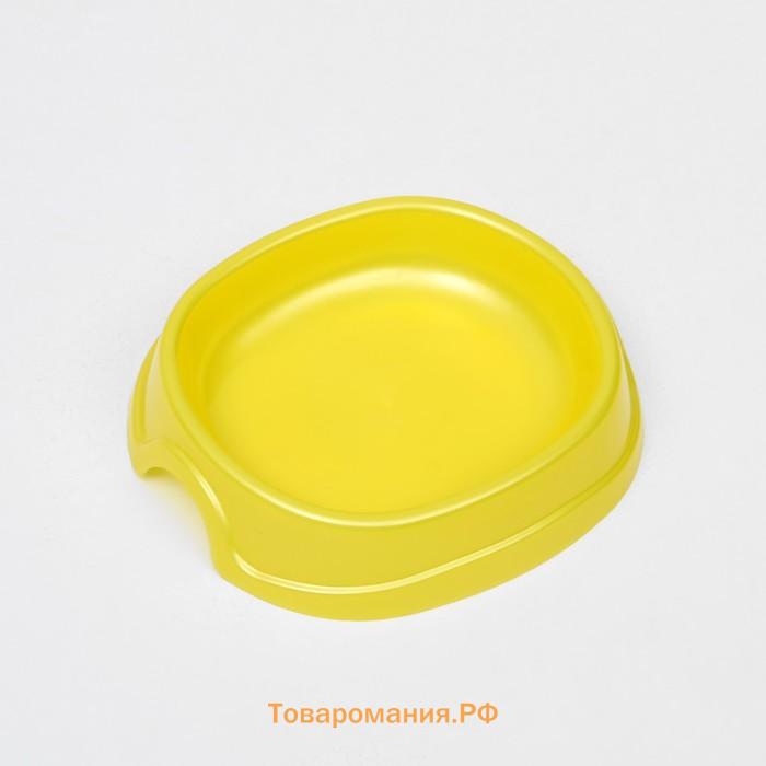 Миска №1 "Нулевка" 200 мл, 13,5 х 12,5 х 3 см, желтый перламутр