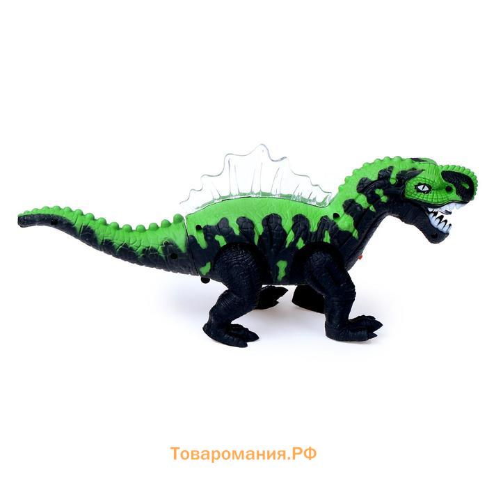 Динозавр «Хищник», работает от батареек, световые и звуковые эффекты, МИКС
