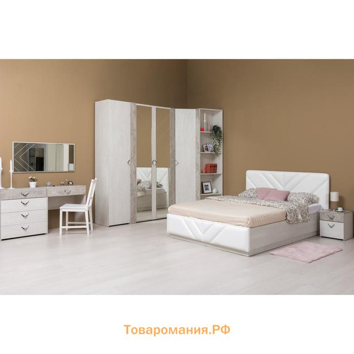 Зеркало навесное Амели 03.240, 500х20х1000, Шелковый камень