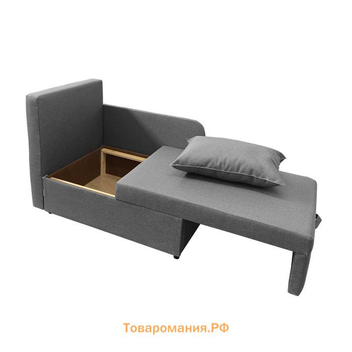 Диван кушетка NEXT NICE, со спальным местом 750×1950 мм, ткань велюр Nice Grey