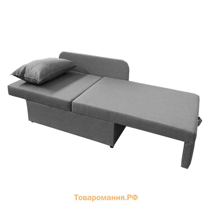 Диван кушетка NEXT NICE, со спальным местом 750×1950 мм, ткань велюр Nice Grey