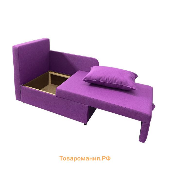 Диван кушетка NEXT NICE, со спальным местом 750×1950, ткань велюр Shaggy Fuchsia