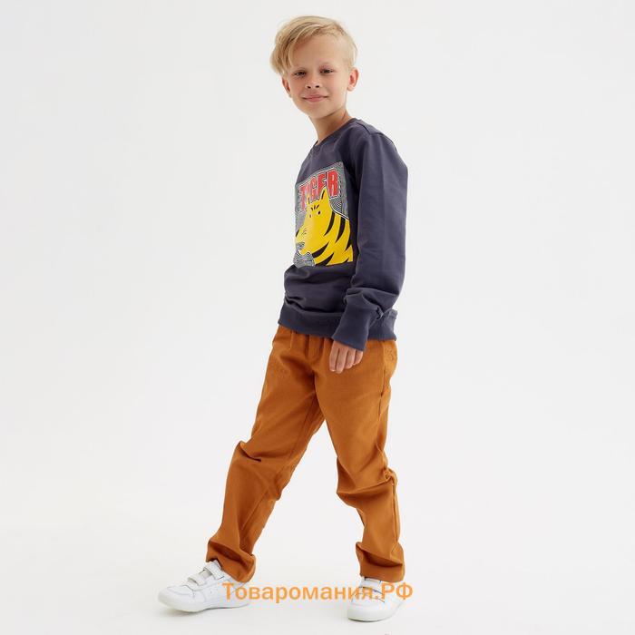 Свитшот для мальчика MINAKU: Casual Collection KIDS цвет графит, рост 110