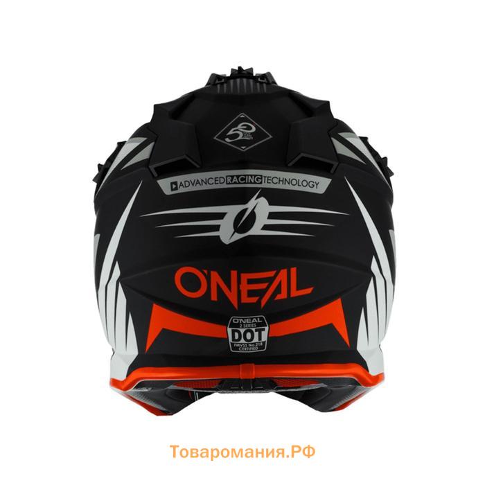 Шлем кроссовый O’NEAL 2Series SPYDE 2.0, размер S, чёрный, белый