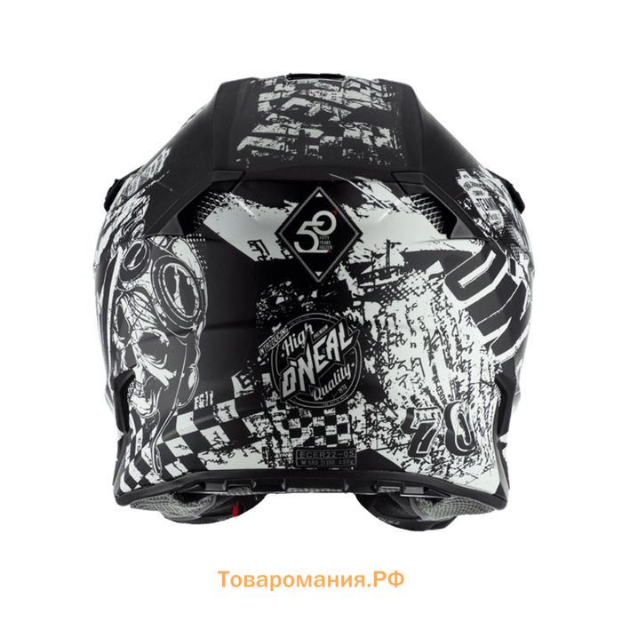 Шлем кроссовый O’NEAL 5Series RIDER, размер M, чёрный, белый