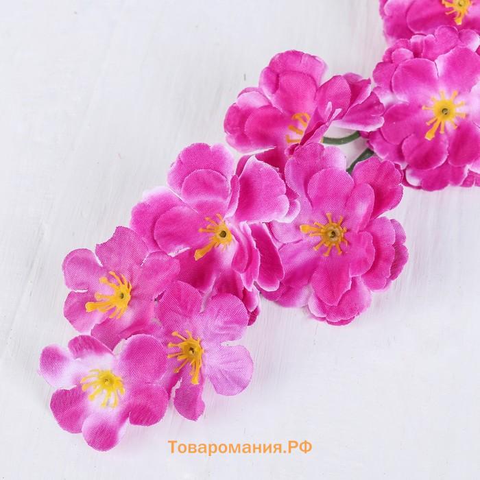 Цветы искусственные «Веточка сакуры», h=70 см, фиолетовые