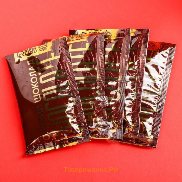 Подарочный набор «Сладкое счастье»: конфеты грильяж (150 г.), горячий шоколад (5 шт. х 25 г.)