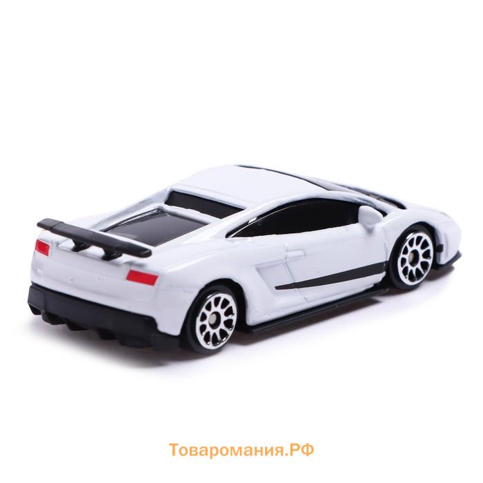 Машина металлическая LAMBORGHINI GALLARDO LP 570-4 SUPERLEGGERA,1:64, цвет белый