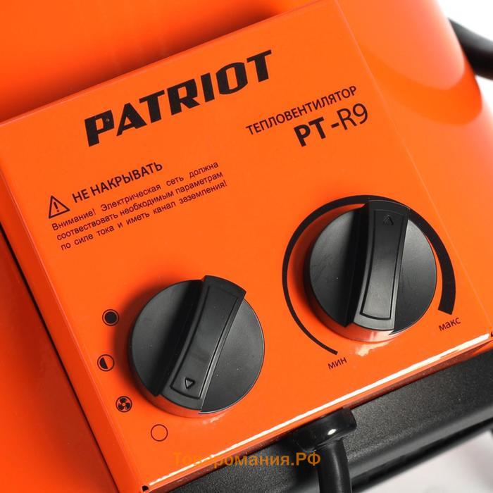 Тепловая пушка PATRIOT PT-R 9, 380 В, 9 кВт, 850 м3/ч, нерж.ТЭН, термостат, кабель без вилки   73224