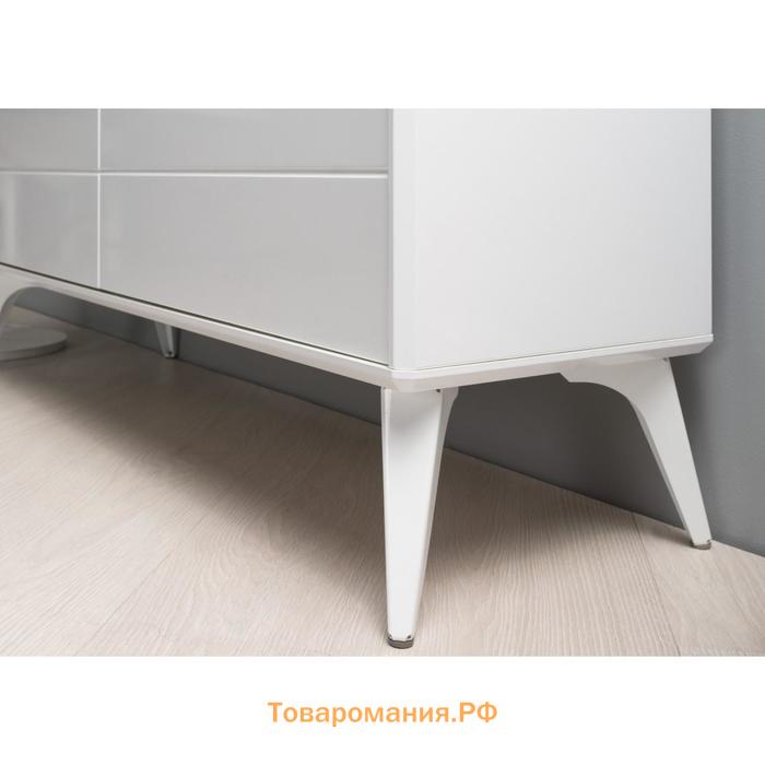 Тумба под ТВ «Спейс 13.269», 1088×336×457 мм, МДФ, цвет белый / белый глянец