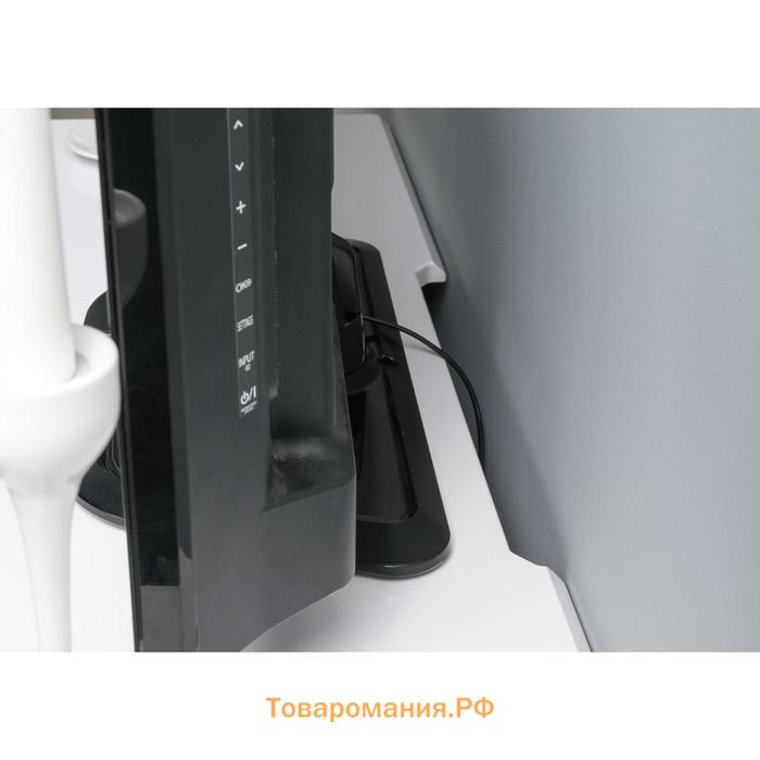 Тумба под ТВ «Спейс 13.269», 1088×336×457 мм, МДФ, цвет белый / белый глянец