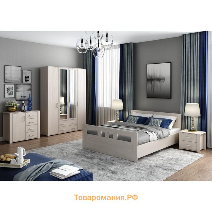 Комод для хранения Клик Мебель «Сопрано», 802×457×808 мм, цвет анкор светлый