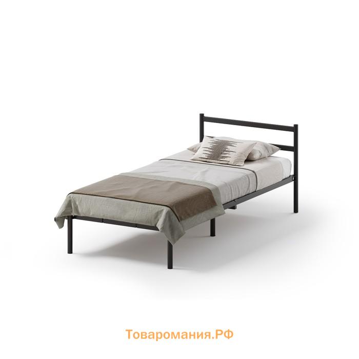 Кровать разборная «Мета», металлическая, 900×2000 мм, цвет черная