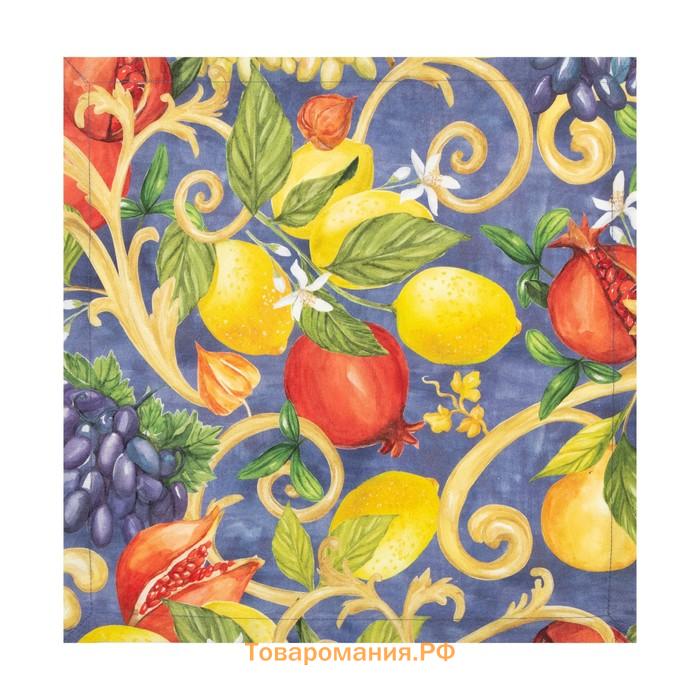 Скатерть  Southern fruits, 149×182 +/-2 см с ГМВО, 100% хлопок, саржа 190 г/м²