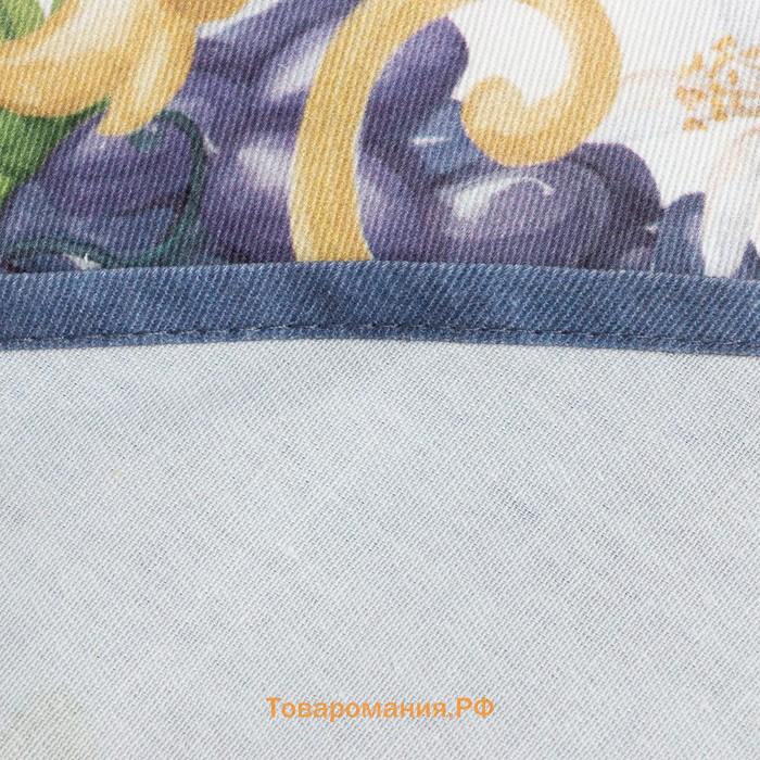 Скатерть  Southern fruits, d=148 см с ГМВО, 100% хлопок, саржа 190 г/м²