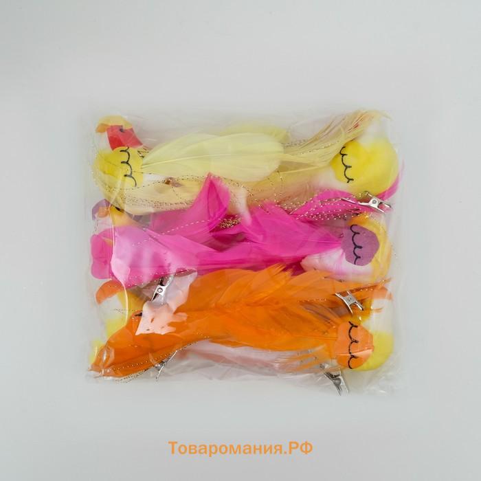 Декор на прищепке «Птица», МИКС, 13×4×5 см