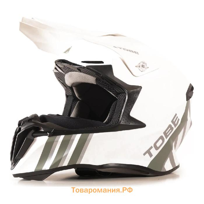 Шлем Tobe Vale, размер XL, белый, серый