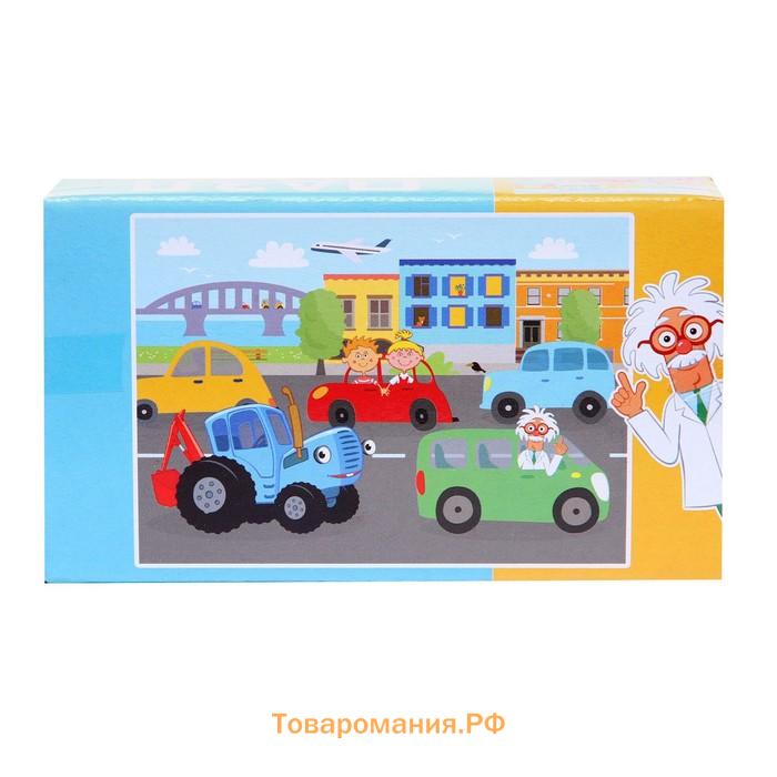 Пазл «В городе», 35 элементов, Синий трактор