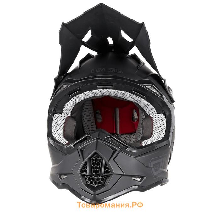 Шлем кроссовый O'NEAL 2Series Flat, размер S, чёрный