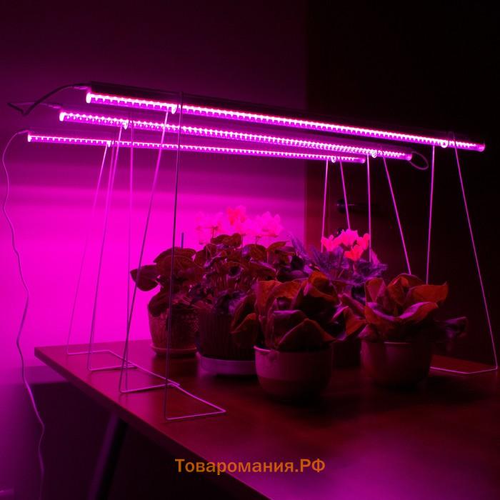 Фитосветильник светодиодный, 14 Вт, 872 мм, IP20, сине-красный спектр, фиолетовый, FITO-14W-Т5-N, «ЭРА»