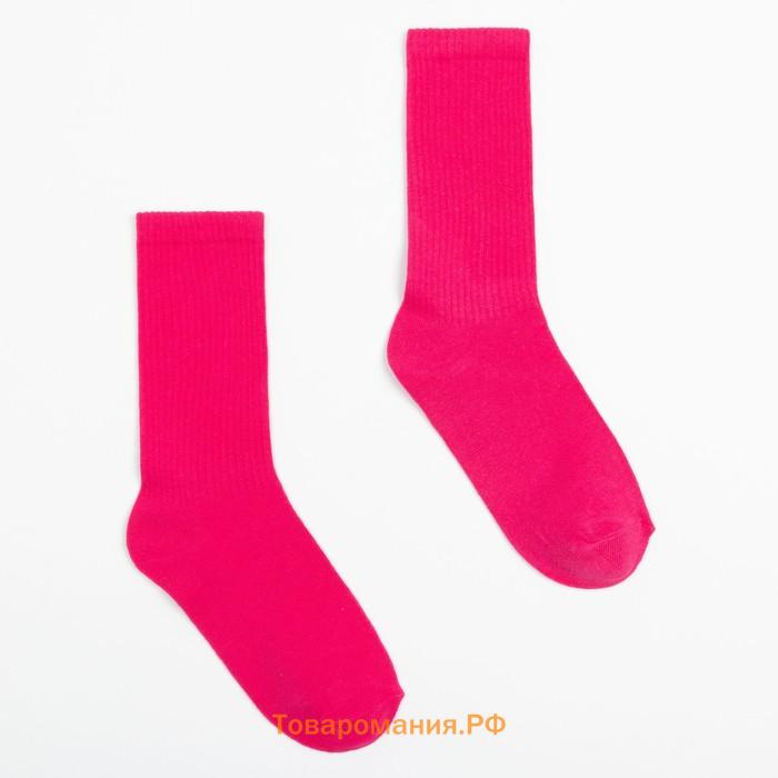 Носки неон, цвет розовый, размер 25-27