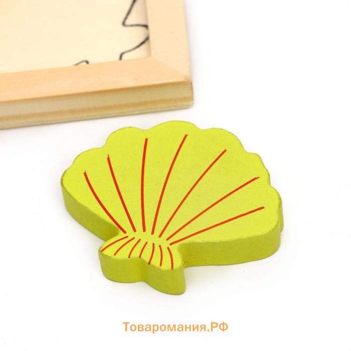 Пазл в рамке «Морские животные» 16.6×16.6×1.2 см