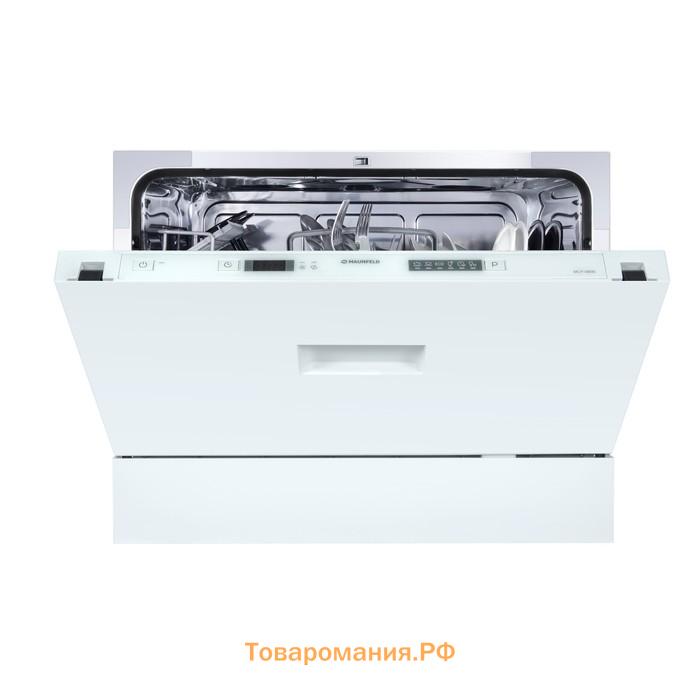 Посудомоечная машина MAUNFELD MLP-06IM, встраиваемая, класс А+, 6 комплектов, 6 программ