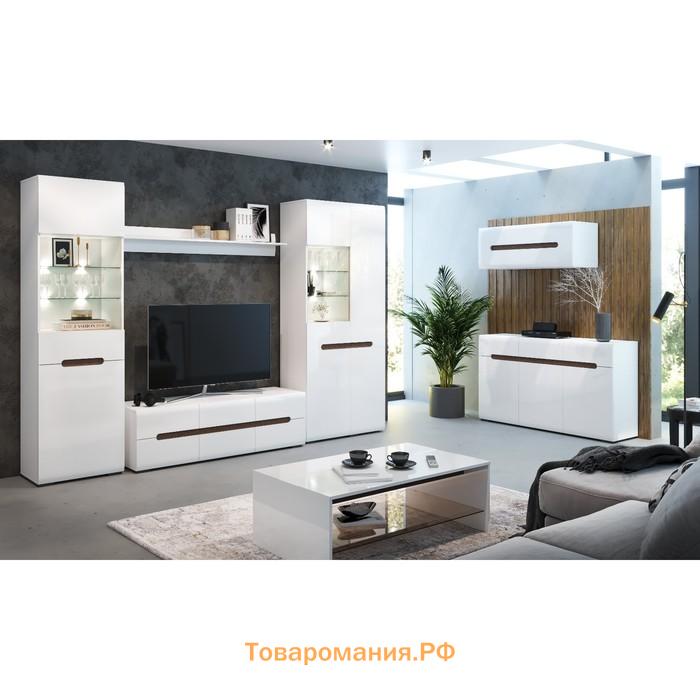 Тумба под ТВ «Хлоя», 1500×430×420 мм, цвет белый глянец / белый